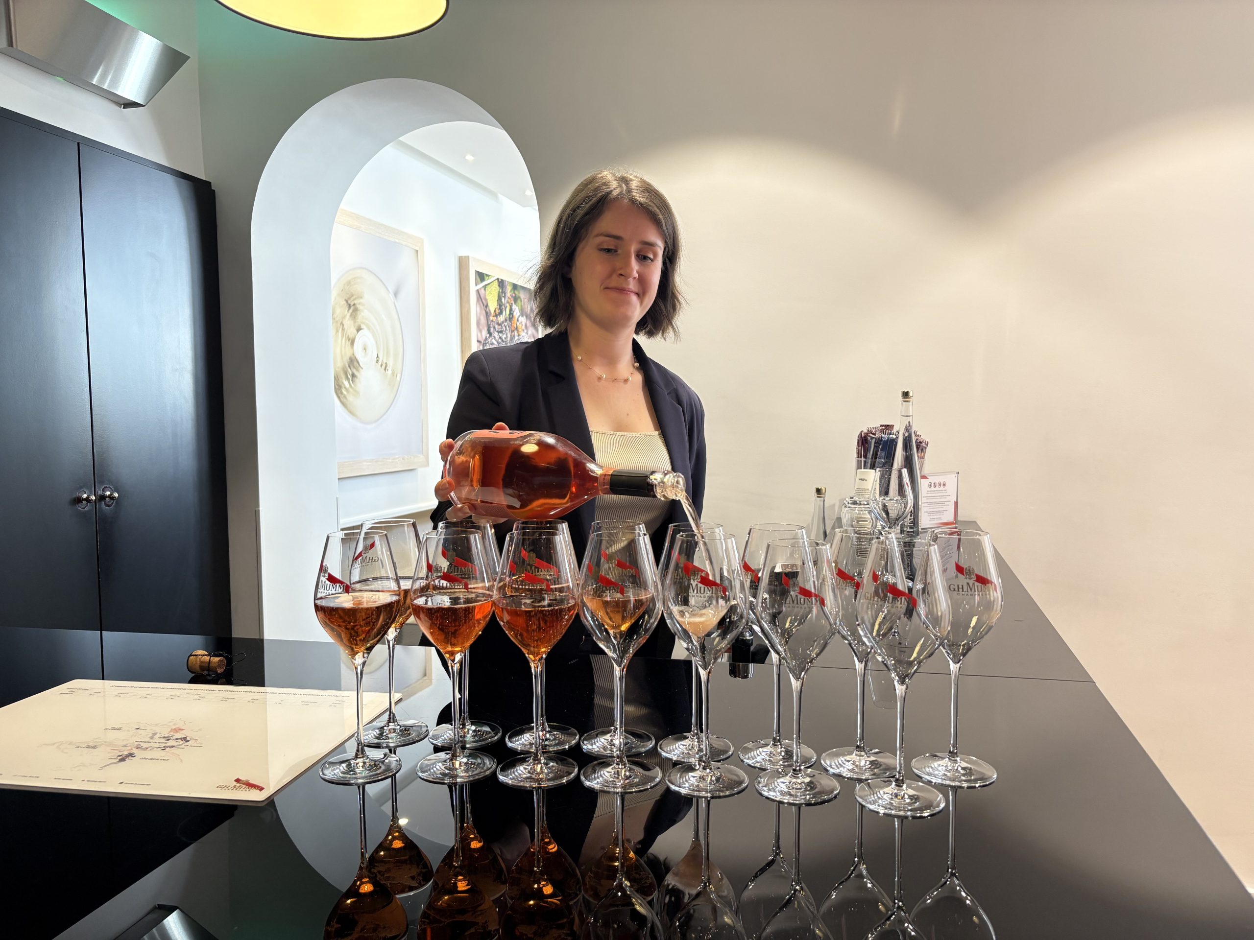 Champagne tasting at G.H. Mumm, Reims